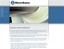 Tablet Screenshot of henriksen.nl